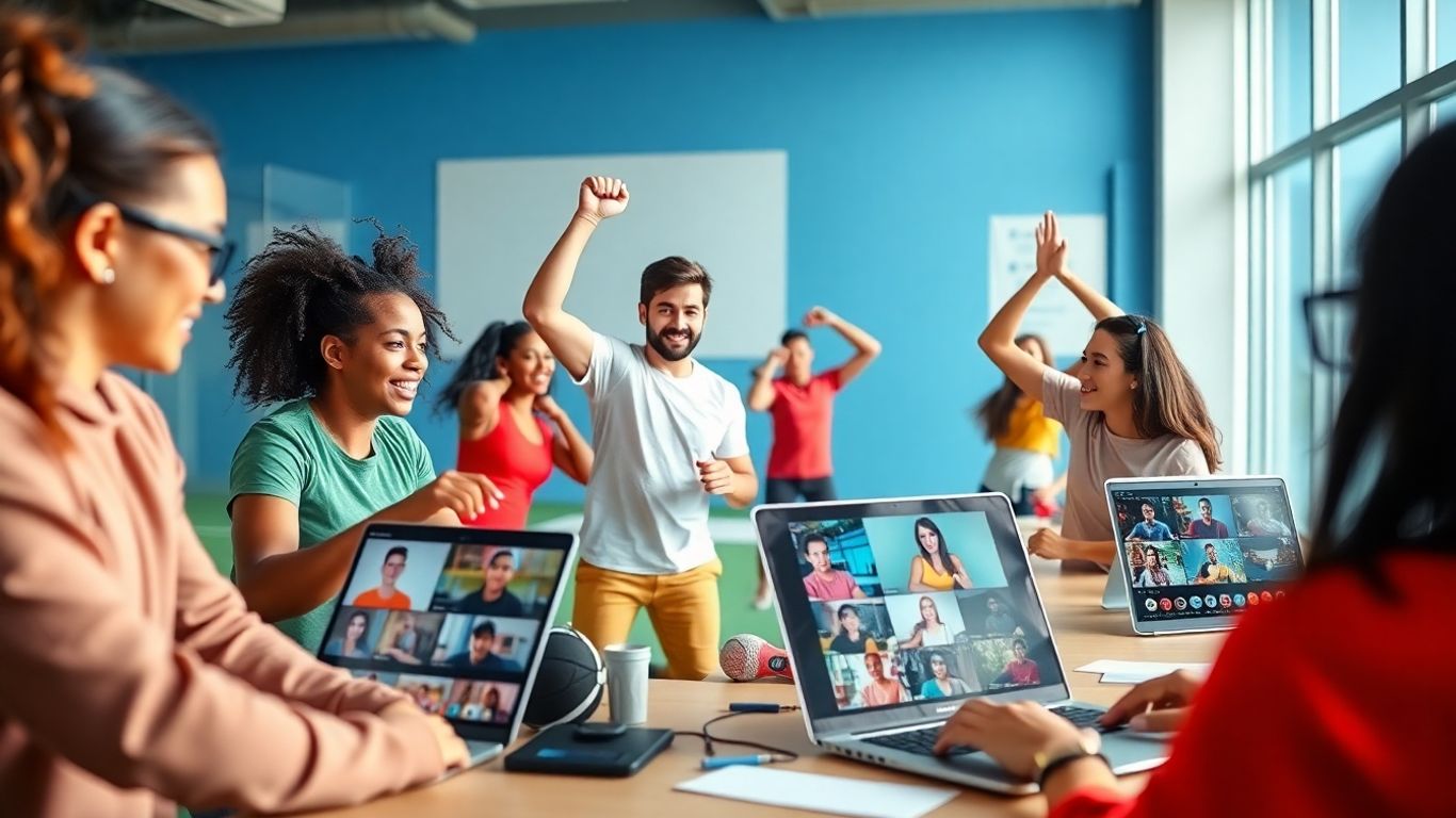 Digitale Sportübungen für Schüler online