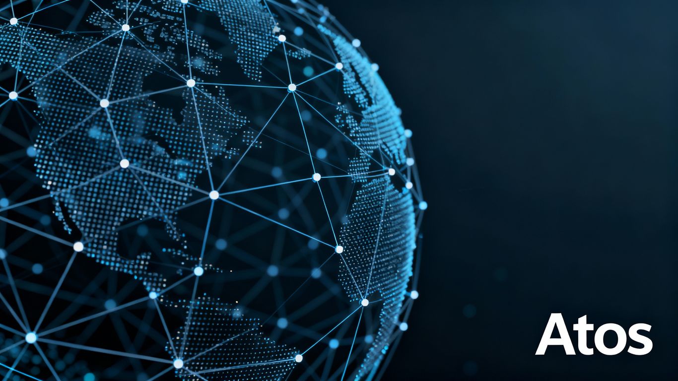 Atos IT solutions portfolio abstract digital patterns