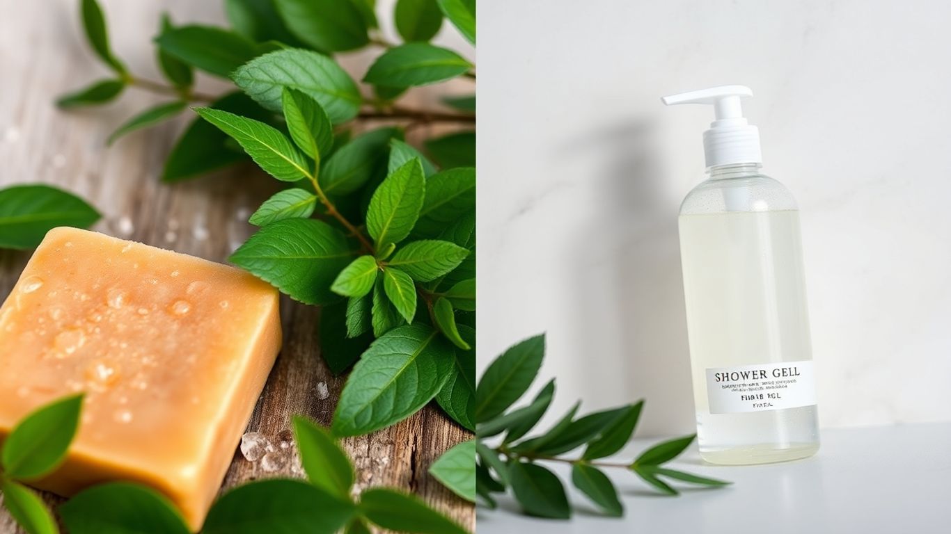 Săpun solid versus gel de duș, produse ecologice de baie.