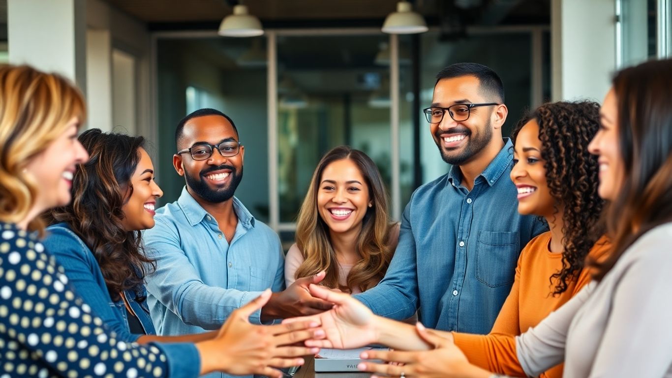 People connecting and building relationships