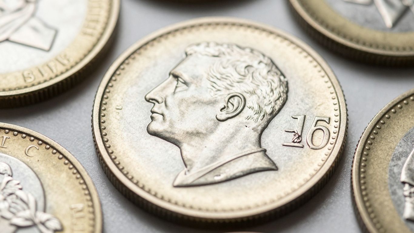 Newly minted business strike coins with sharp, detailed designs.