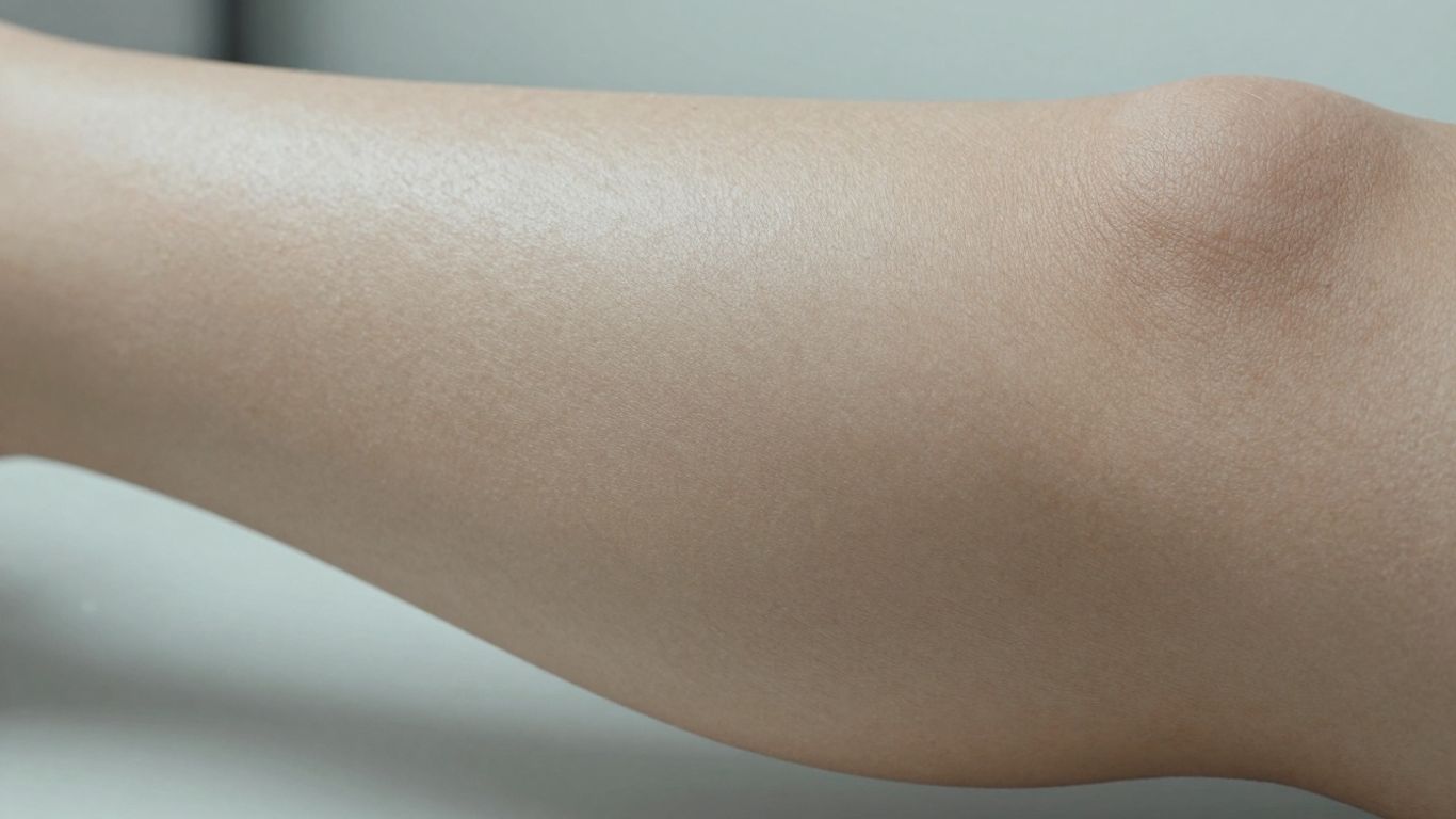 Smooth, hair-free leg after laser hair removal.