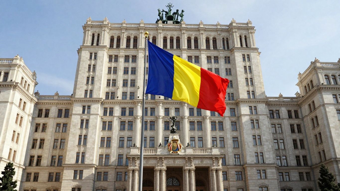 Parlamentul României și steagul național