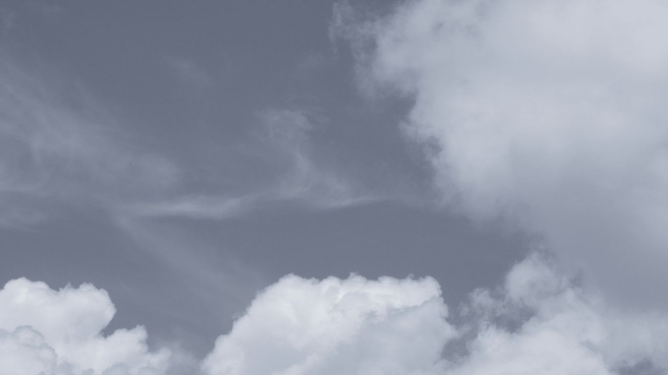 A person flying a kite in a cloudy sky