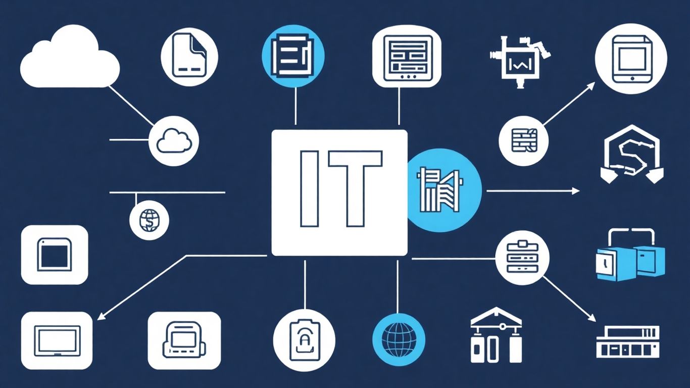 IT support infographic for business solutions