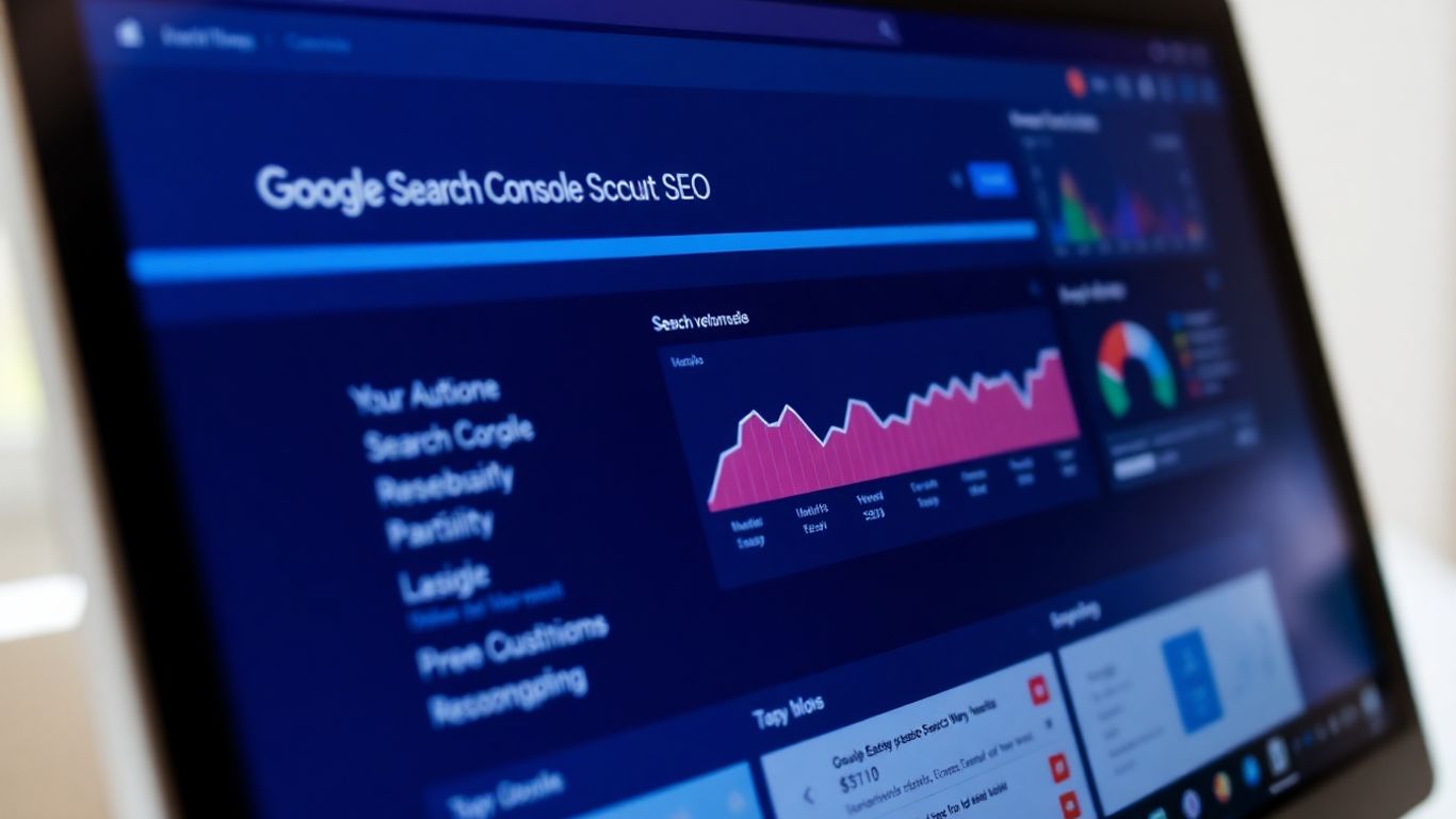 หน้าจอ Google Search Console แสดงข้อมูล SEO