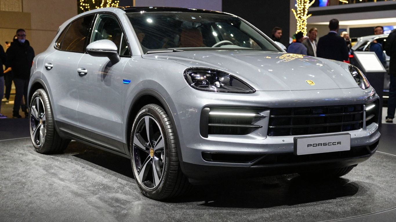 Porsche Cayenne Electric SUV at Icons of Porsche Festival