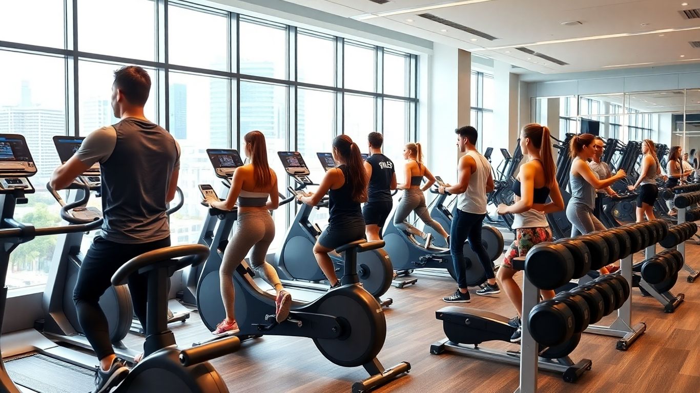Modern Melbourne gym with people exercising in 2025