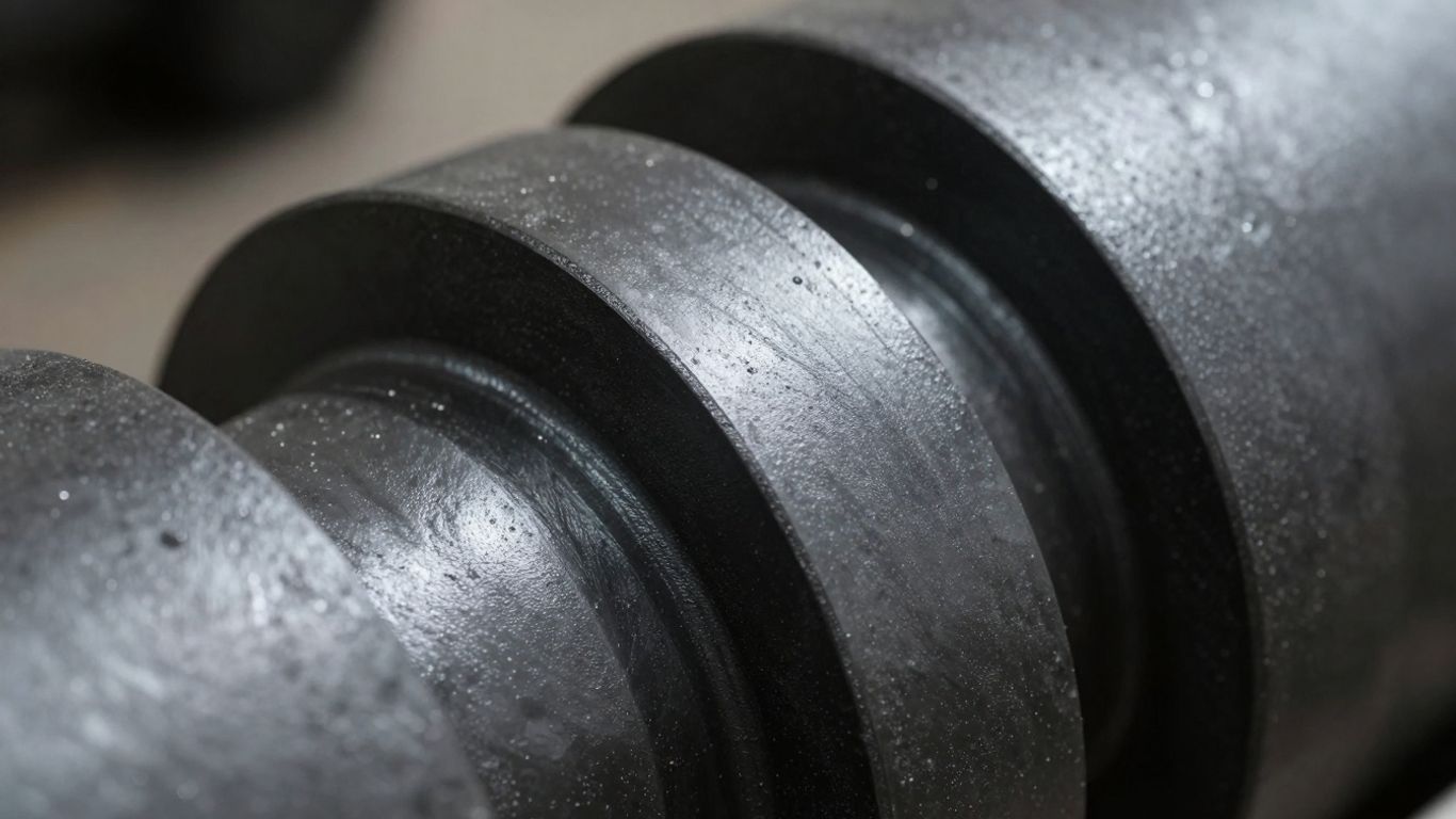 Durable industrial well seal, close-up photographic detail.