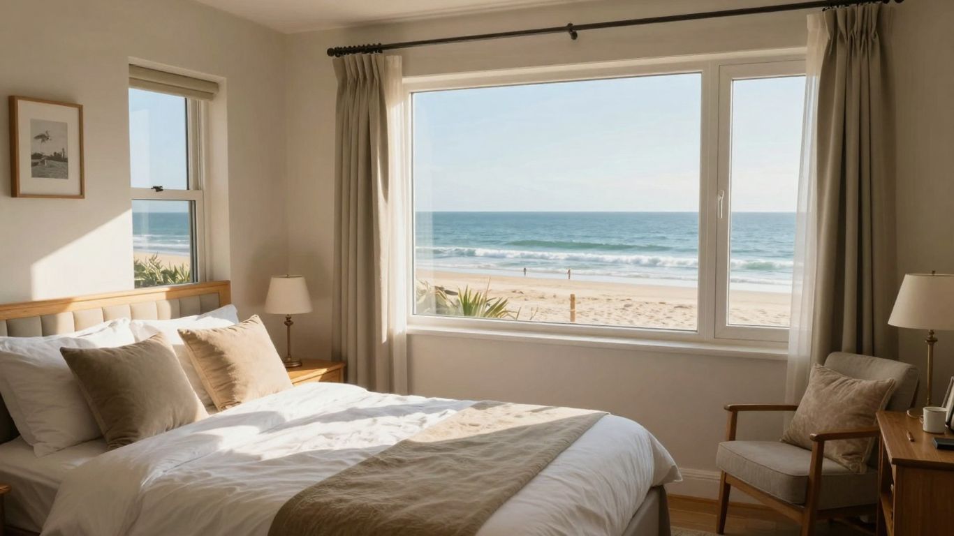 B&B met uitzicht op het strand en de zee