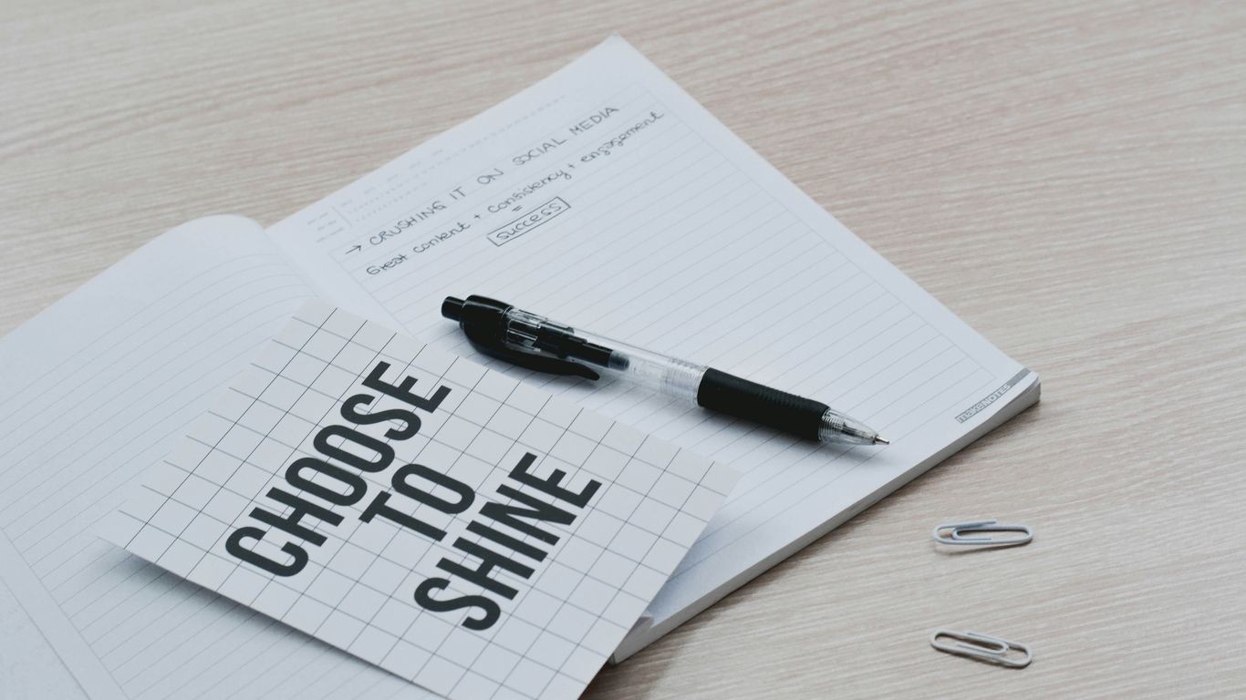 black click pen on white printer paper