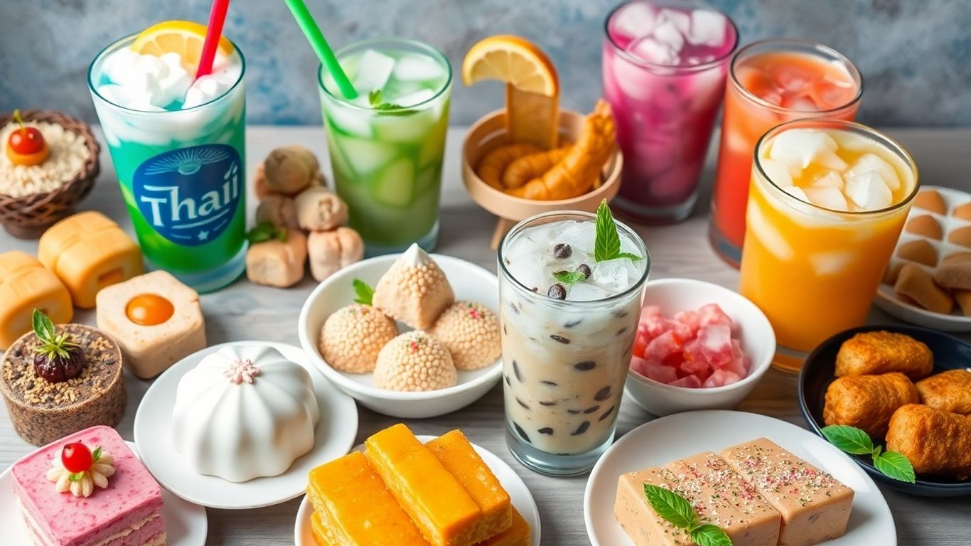 ภาพอาหารว่างและเครื่องดื่มน่าทาน