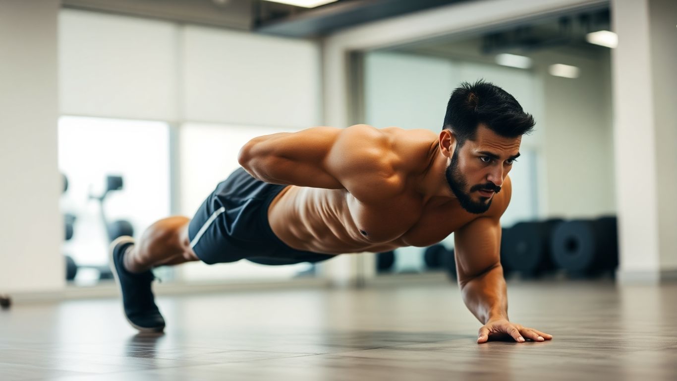 Person intensely working out their core muscles.