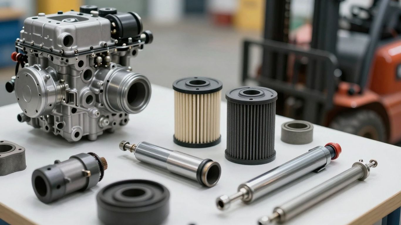 อะไหล่รถโฟล์คลิฟท์และน้ำมันเครื่อง