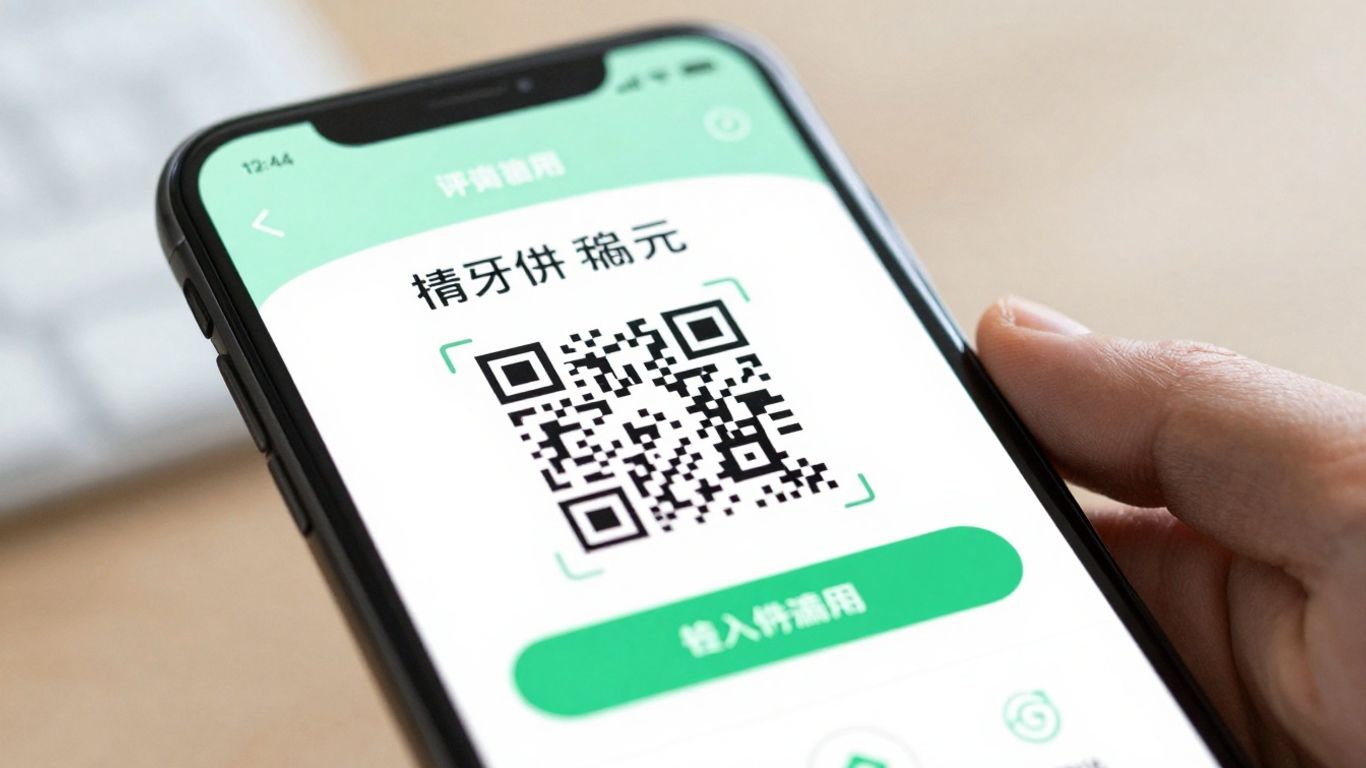 Smartphone with digital health pass app open.