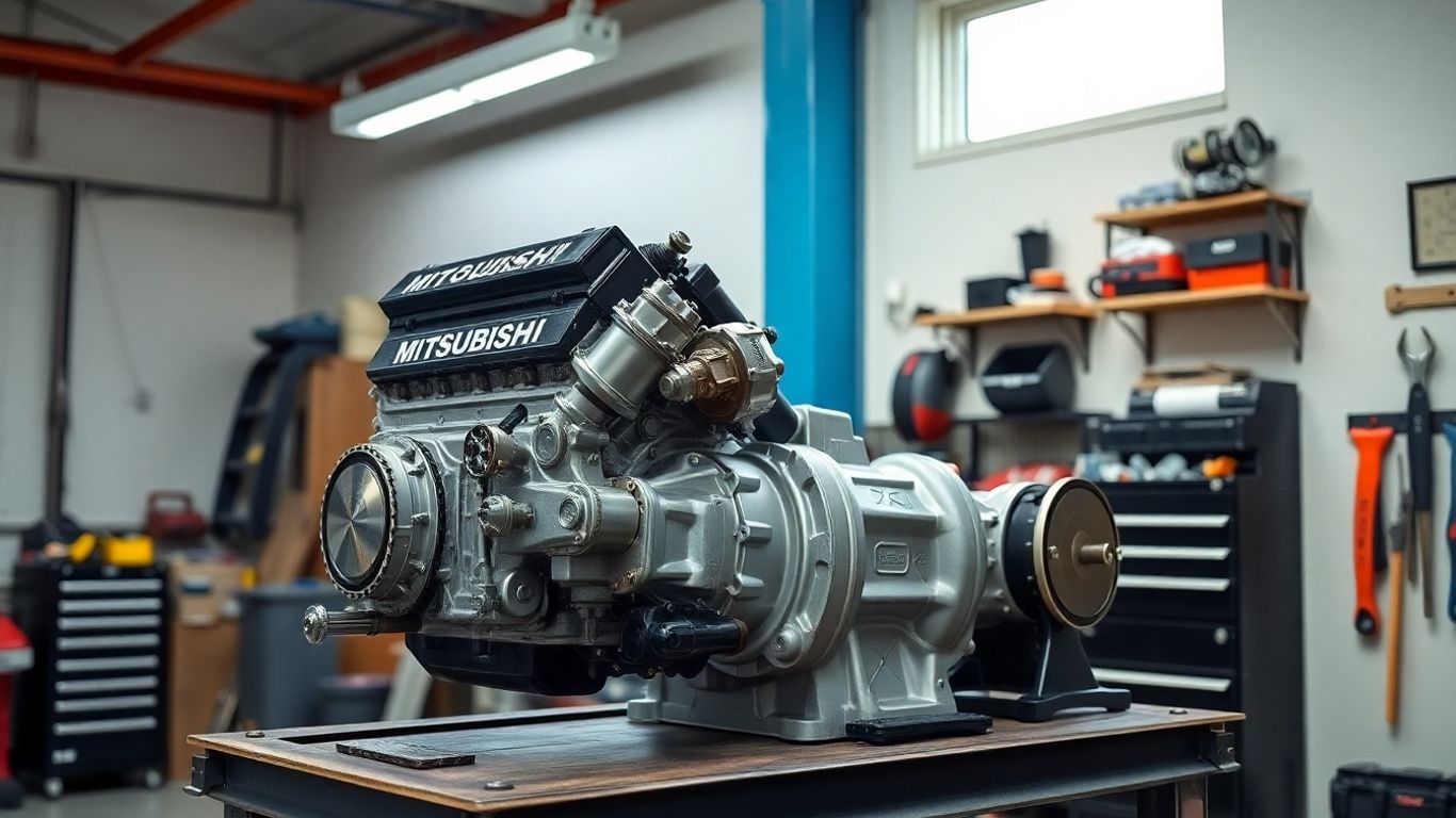 Used Mitsubishi engine and gearbox for sale