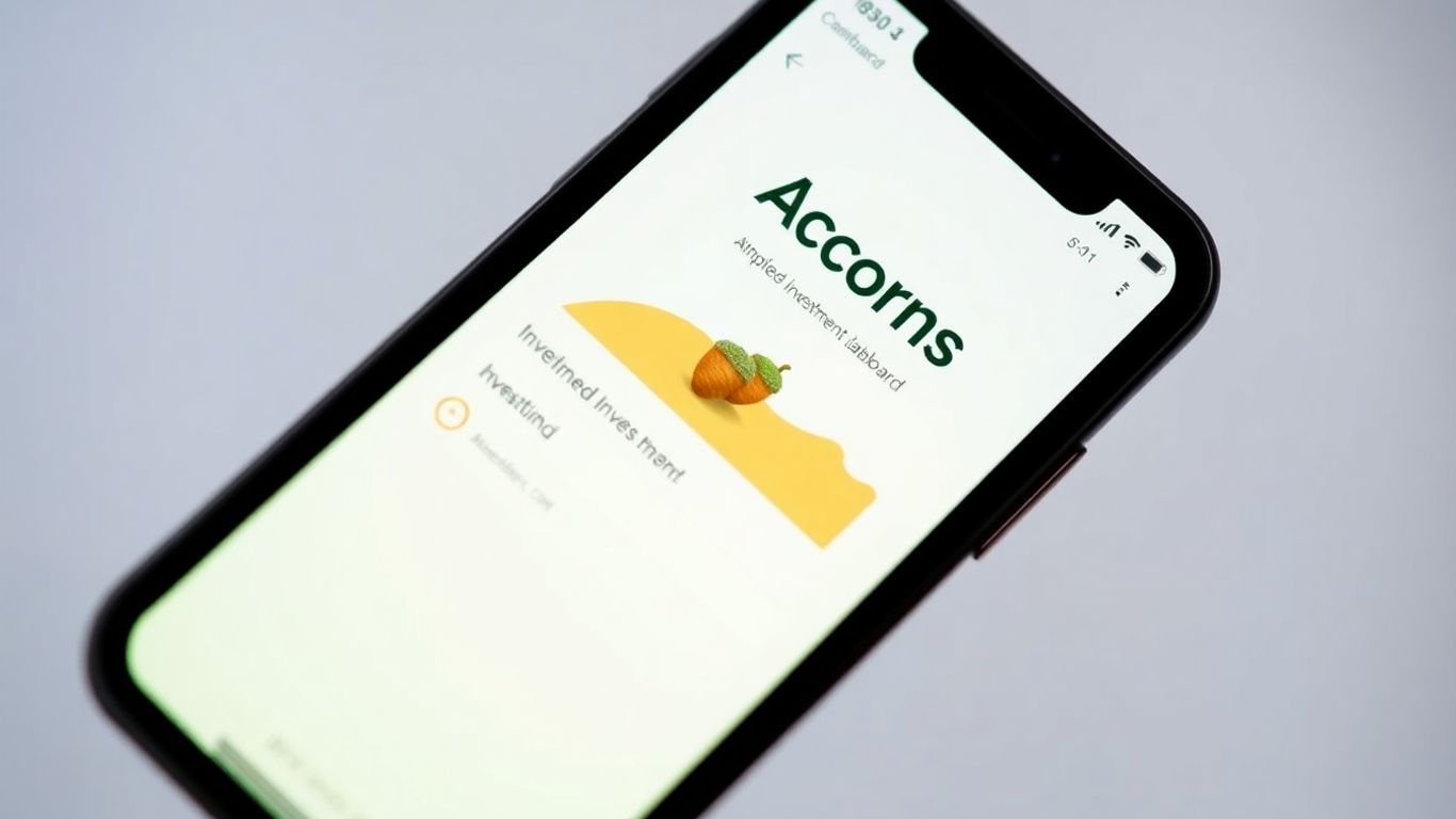 Acorns app on a smartphone screen.