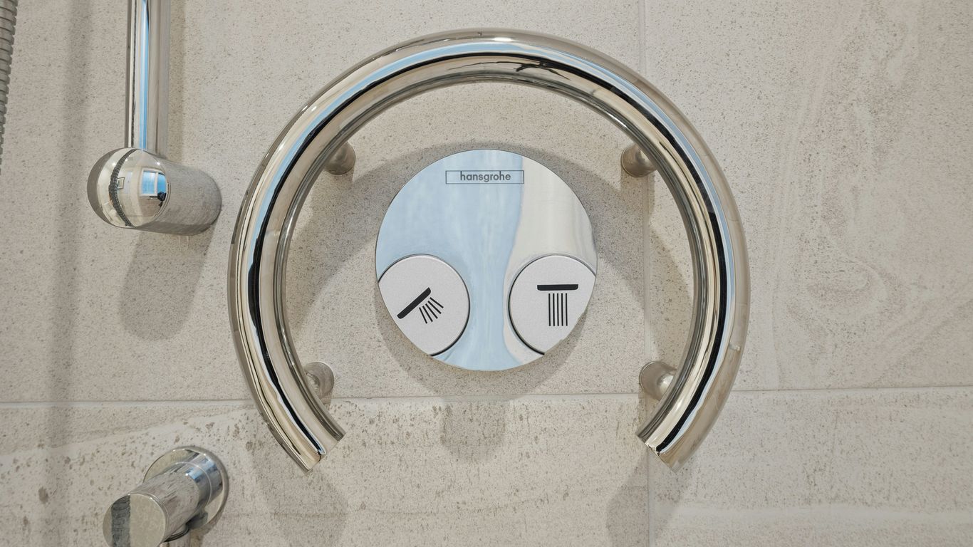 a close-up of a door knob