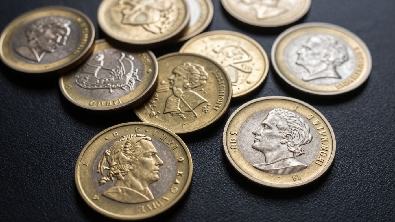 Collection of gold and silver private mint coins.