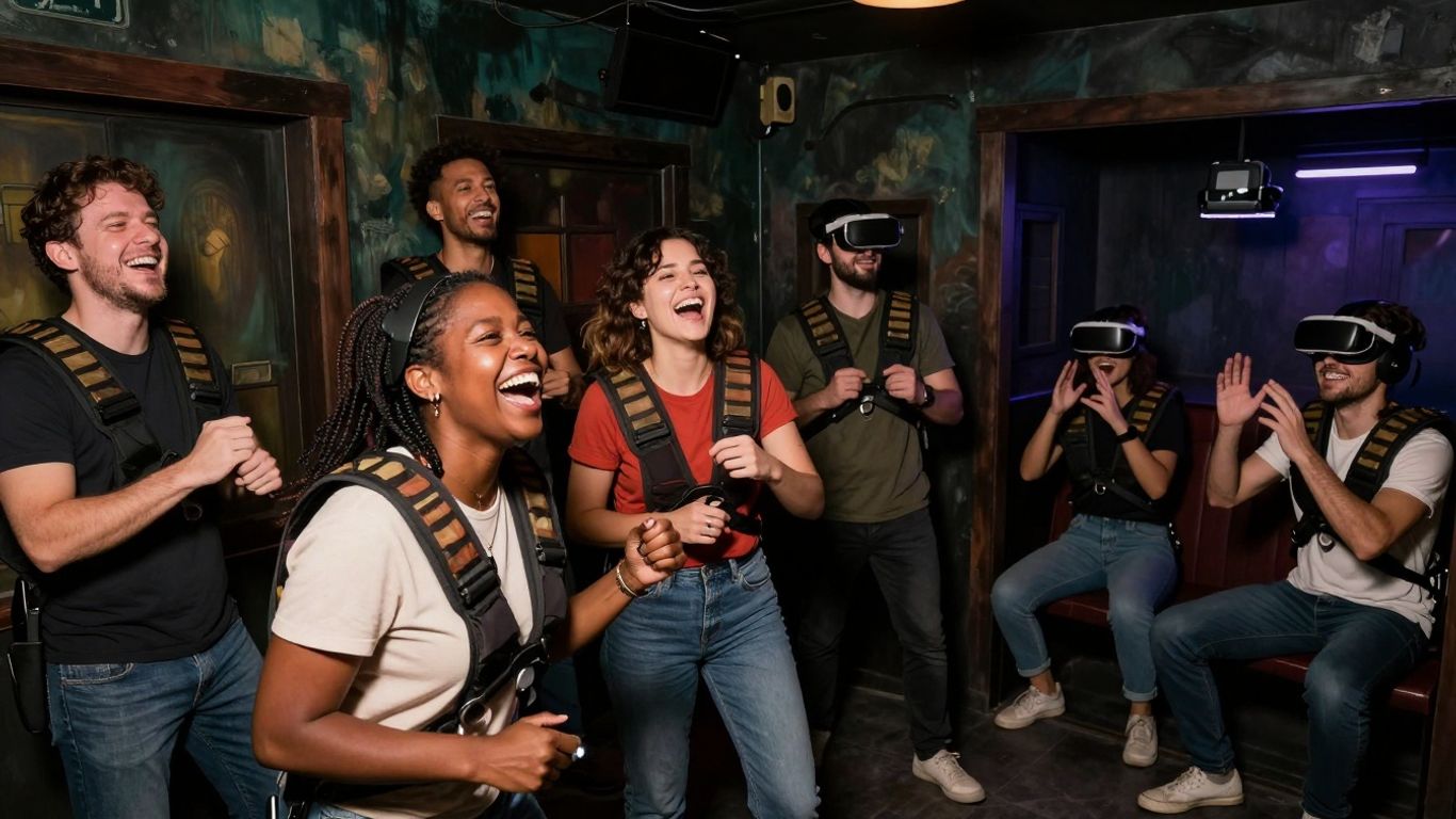 Erwachsene bei spannenden Indoor-Aktivitäten in NRW.