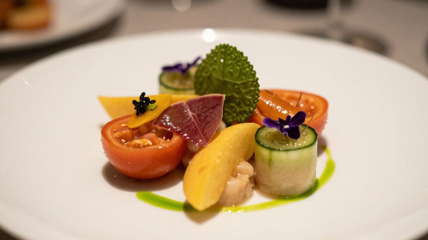 Köstliches Gericht in einem schicken Restaurant in NRW