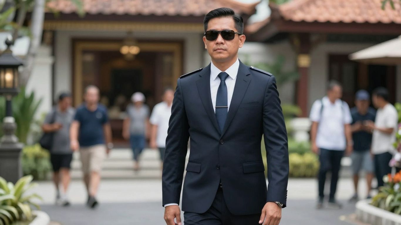 Professional bodyguard in Bali with advanced security.
