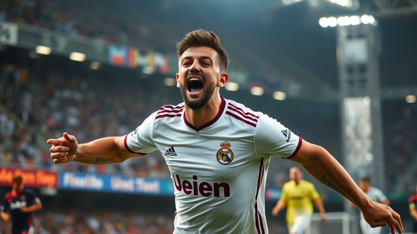 Jude Bellingham célèbre un but contre la Juventus.