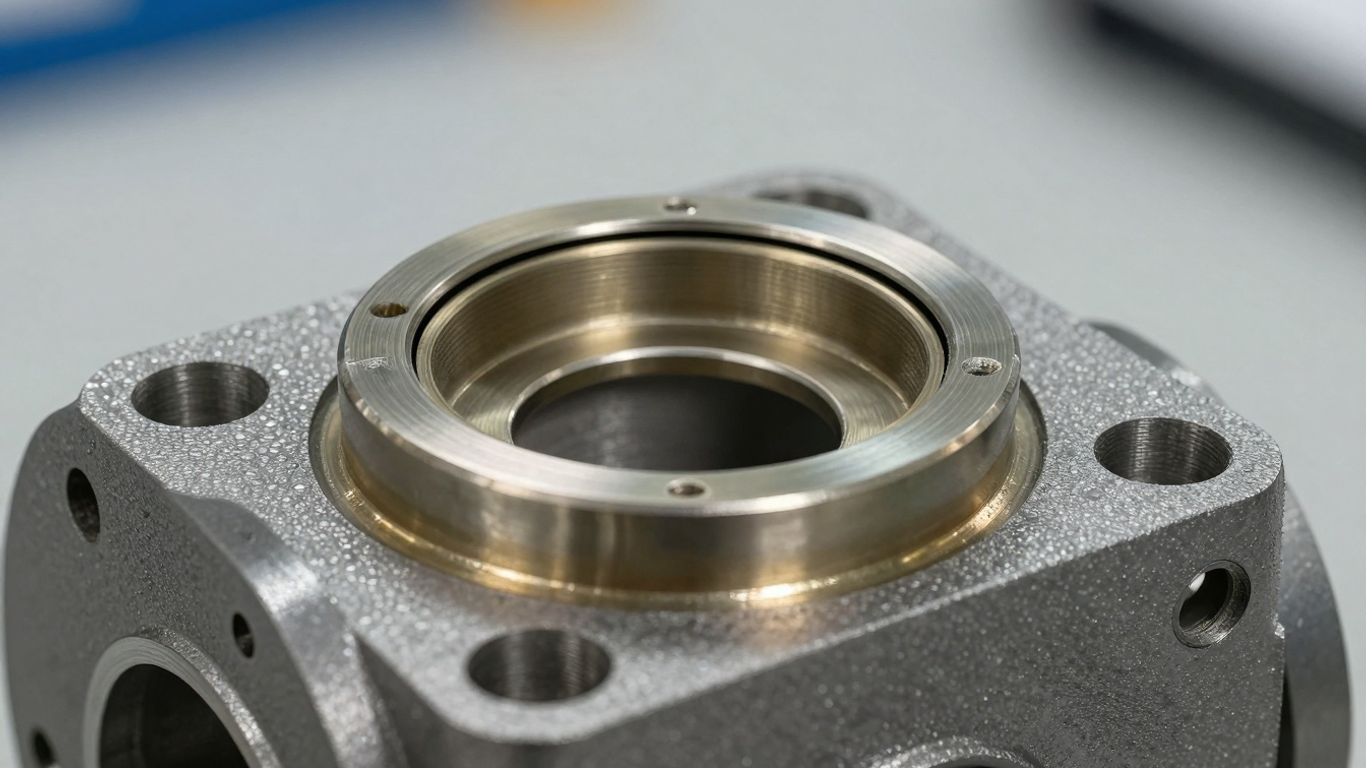 Close-up of a well seal's components and construction.