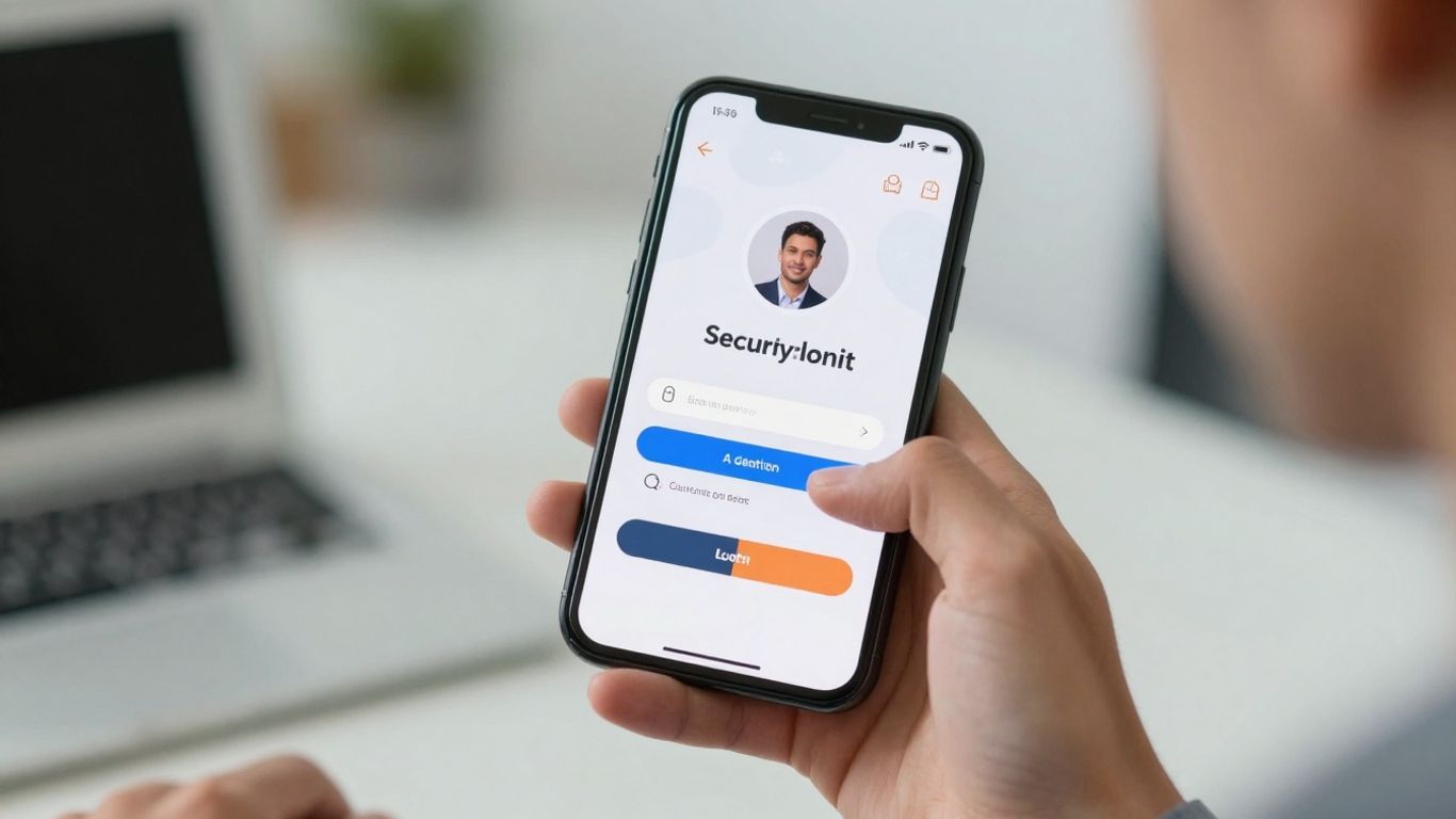 Fidelity UK login screen on a smartphone.