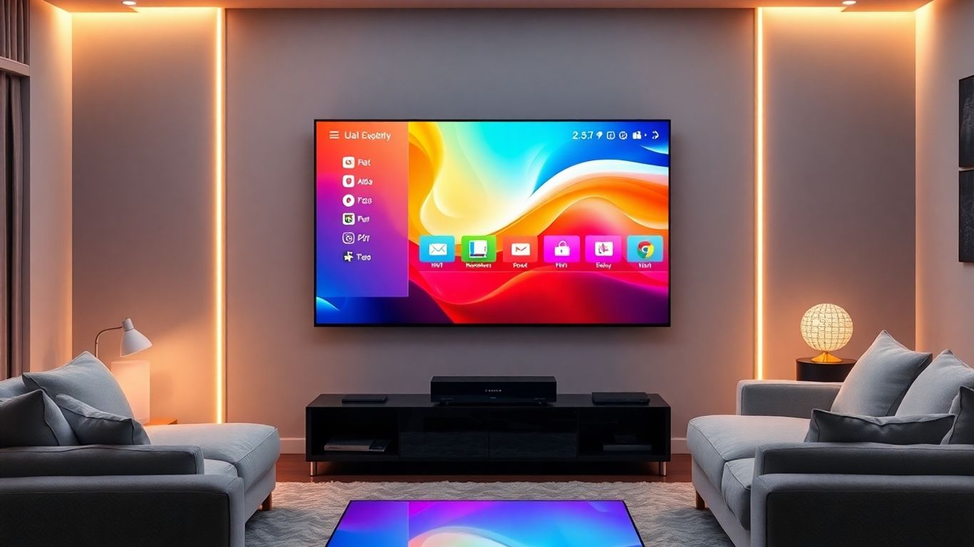 Advanced IPTV features displayed on a modern screen.