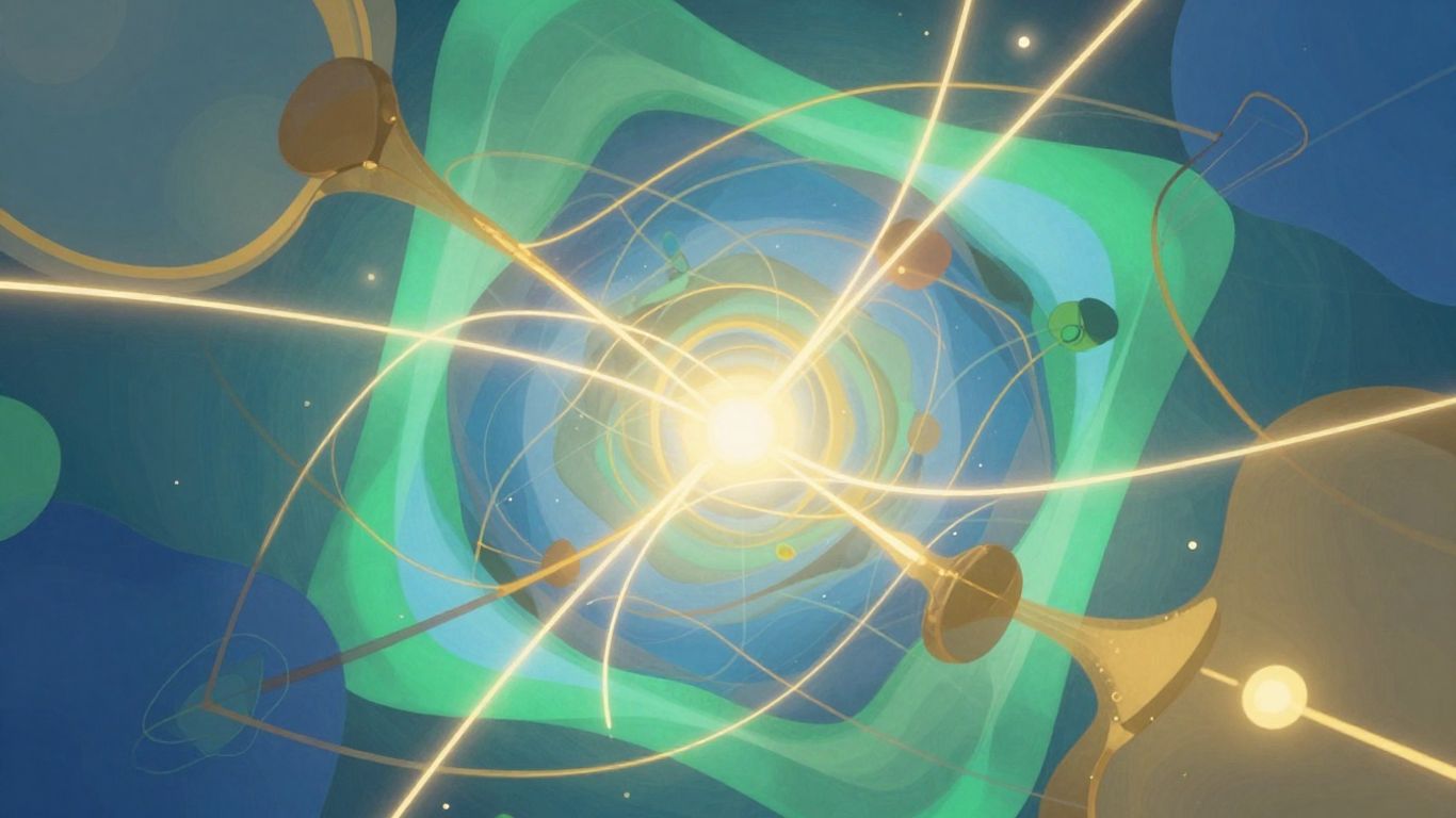 Policy-driven open innovation. Interconnected network expanding, symbolizing ecosystem growth and collaboration.