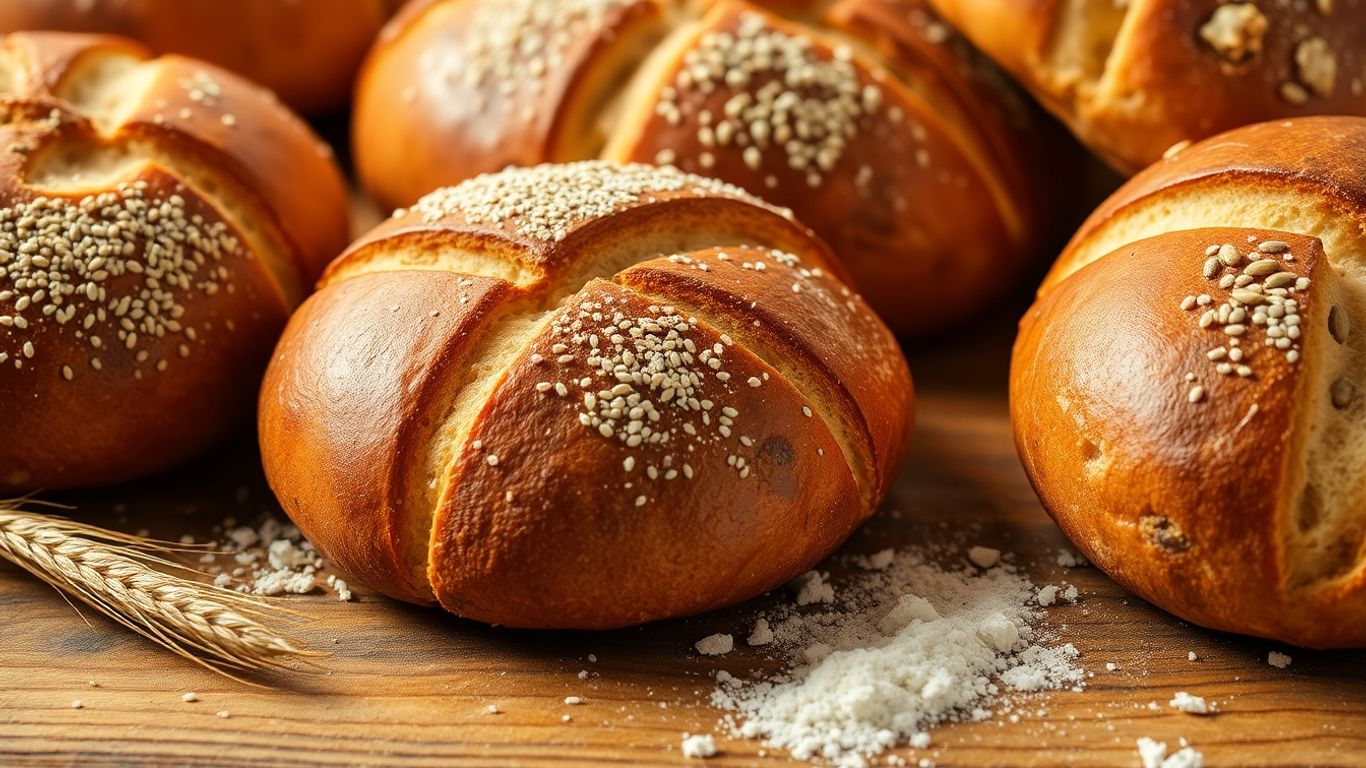 Frisches Brot und Gebäck mit natürlichen Zutaten