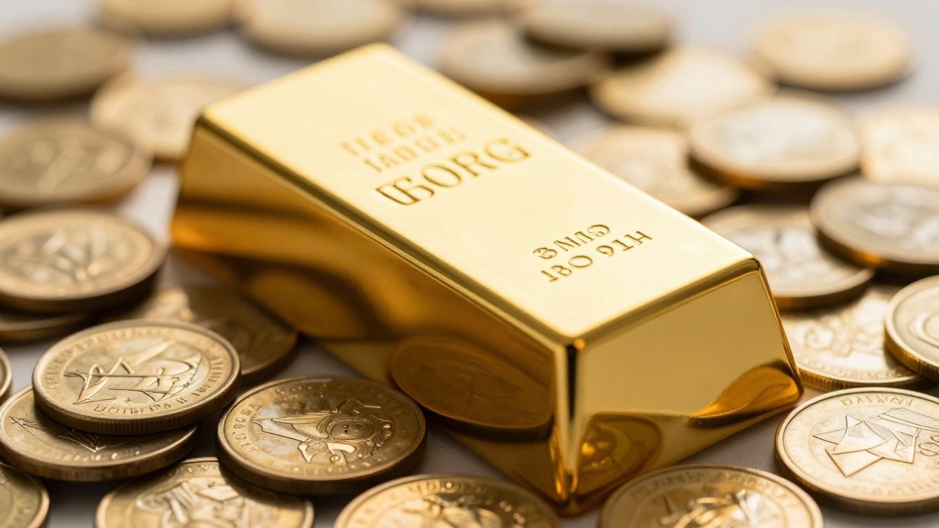 金币上的金锭