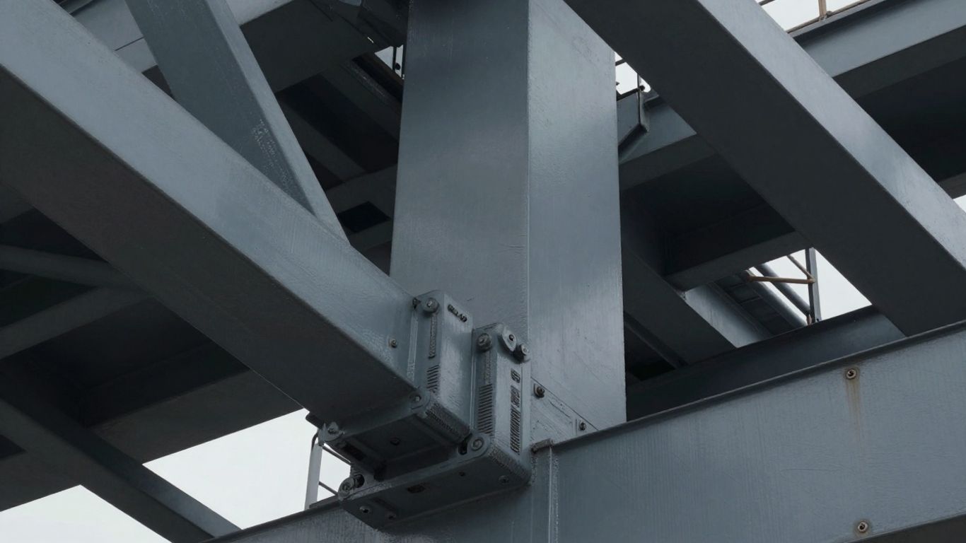 Crane structural integrity and frame close-up.