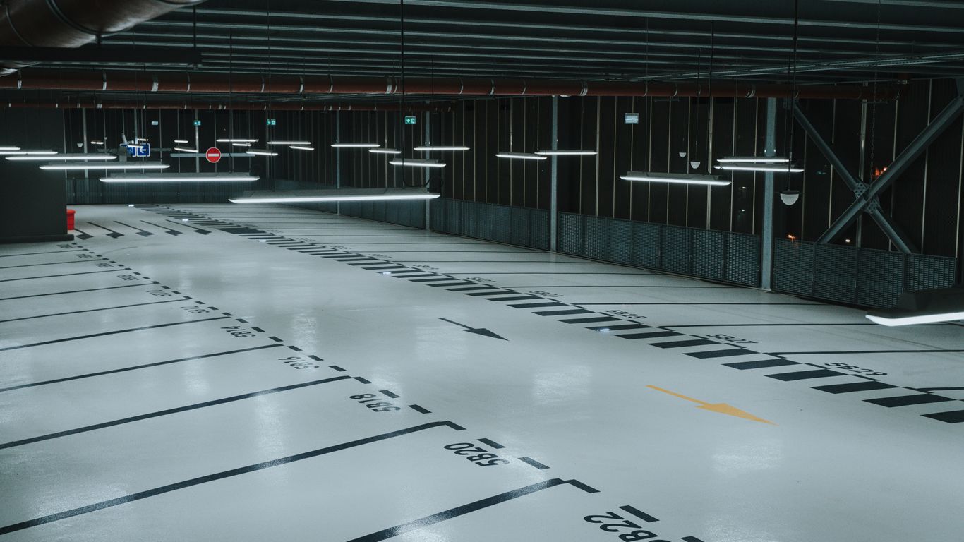 white and black floor tiles