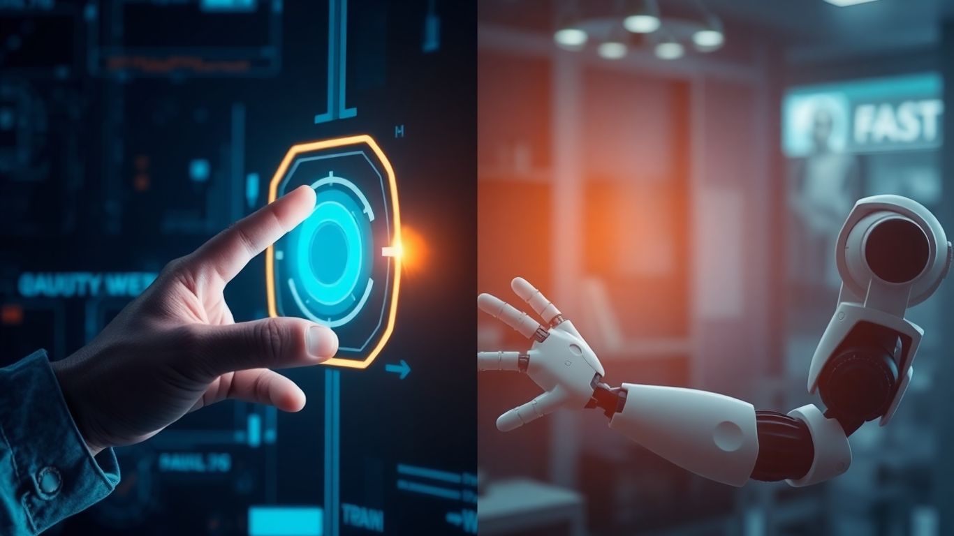 AI augmentation versus automation infographic