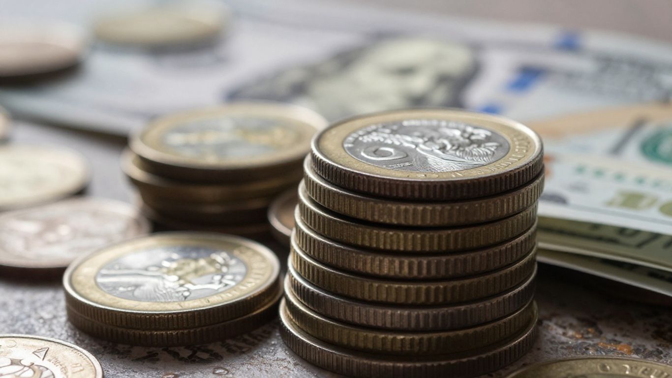 Financial reserves: coins and currency bills.