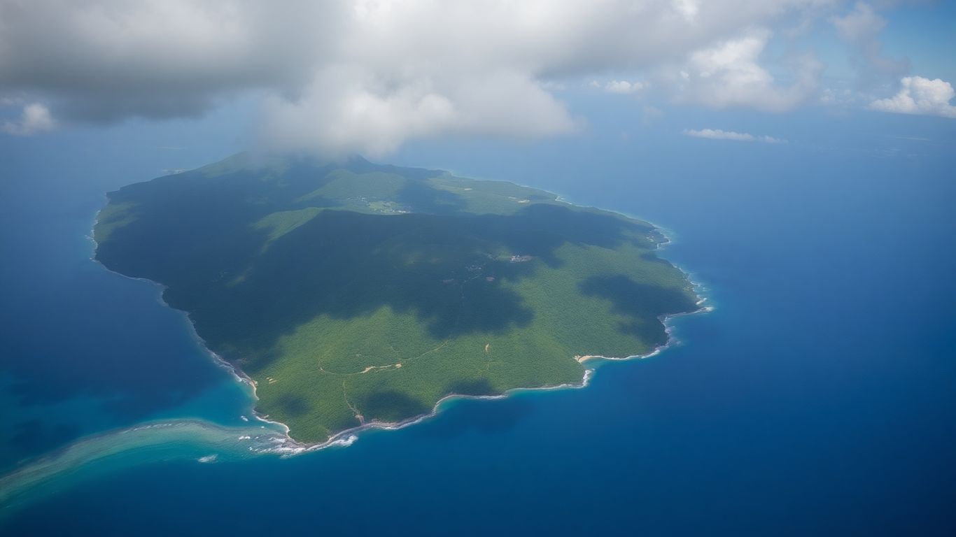 Paysage de Guadeloupe après un séisme