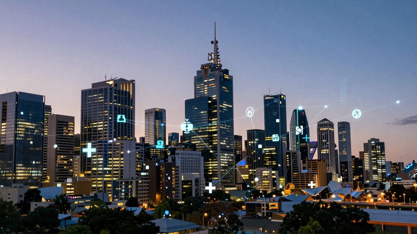 Australian digital health transformation cityscape