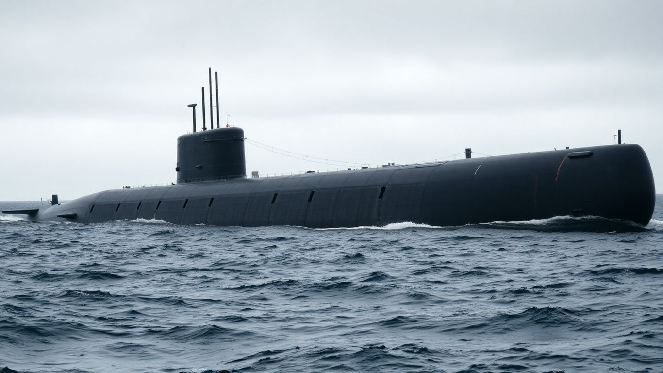 Sous-marin russe endommagé avec fuite de carburant dans l'Atlantique.
