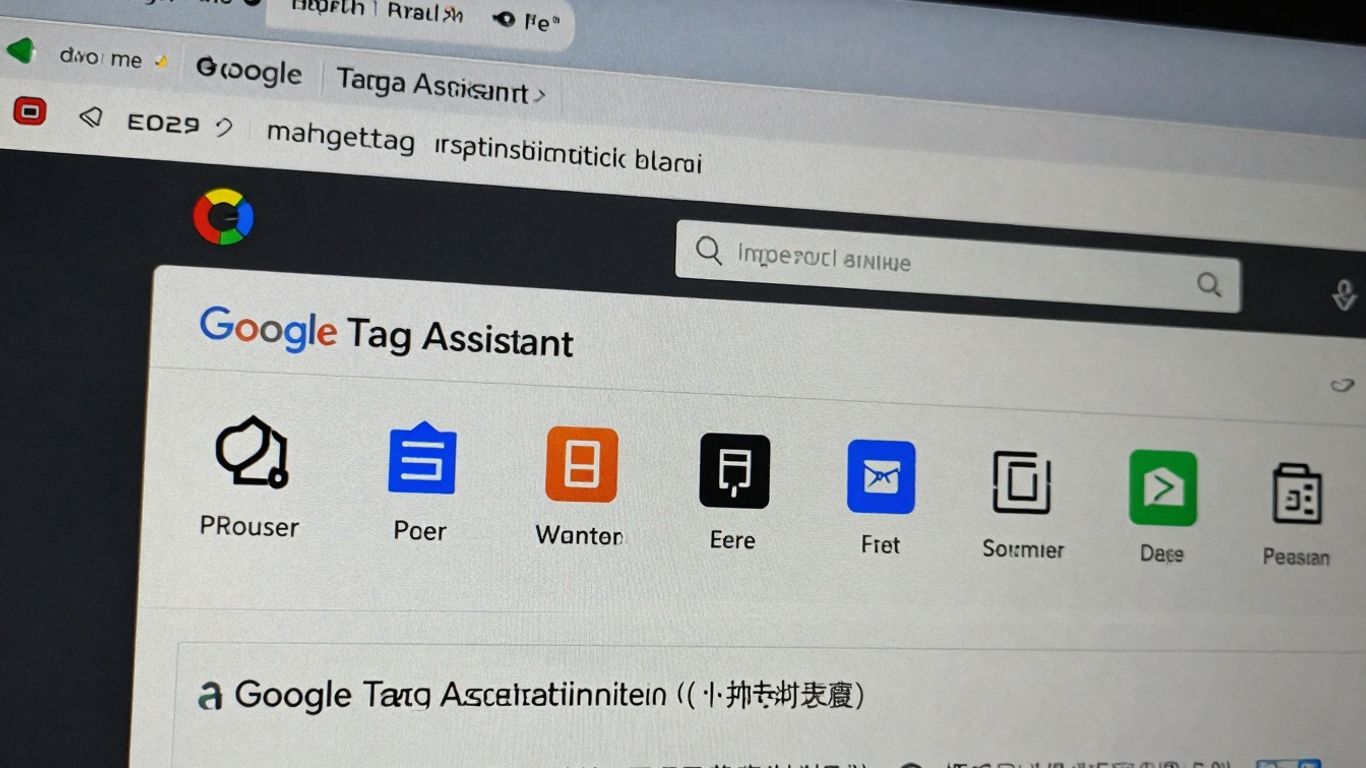 Google Tag Assistant Chrome extension interface on a computer screen.