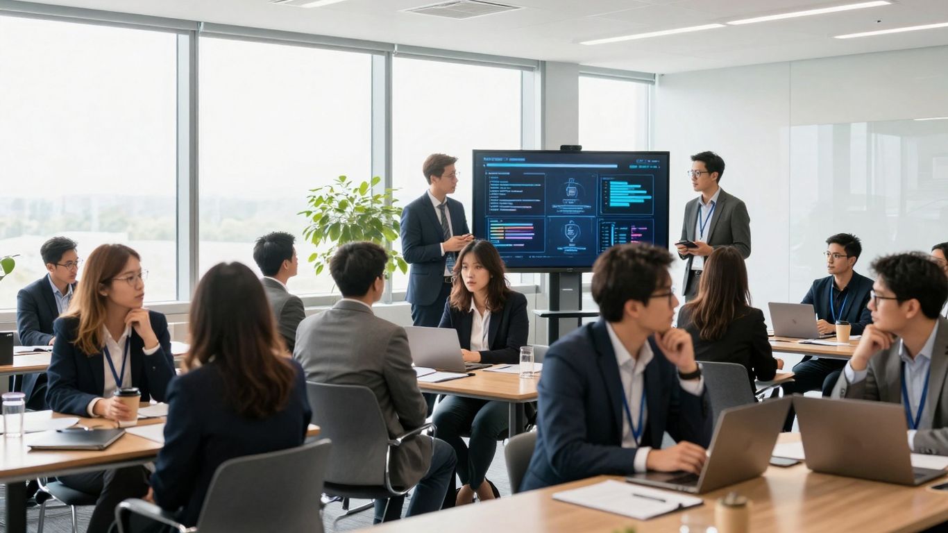 Digital Assets Summit 2025 conference attendees networking.