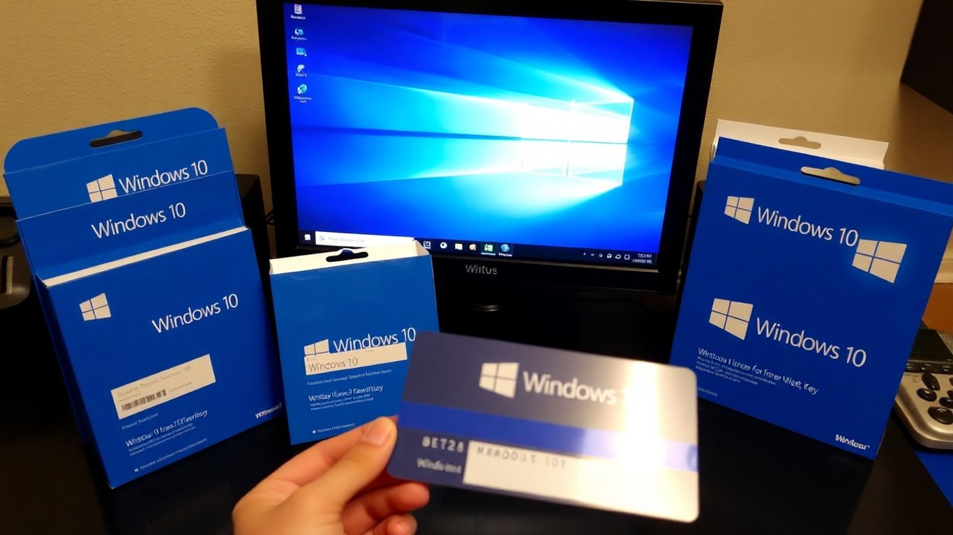 Licencias de Windows 10 y compra en línea.