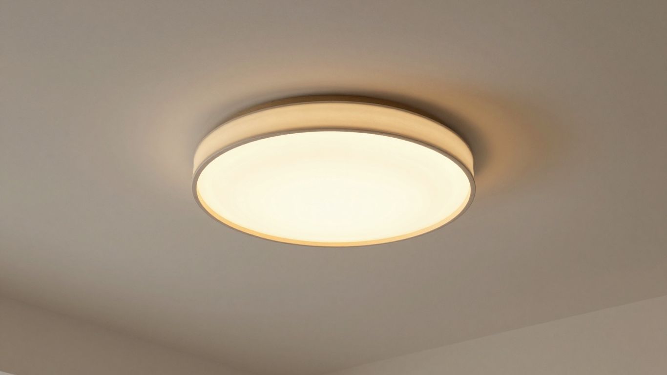 Japandi Deckenleuchte mit warmem Lichtschein