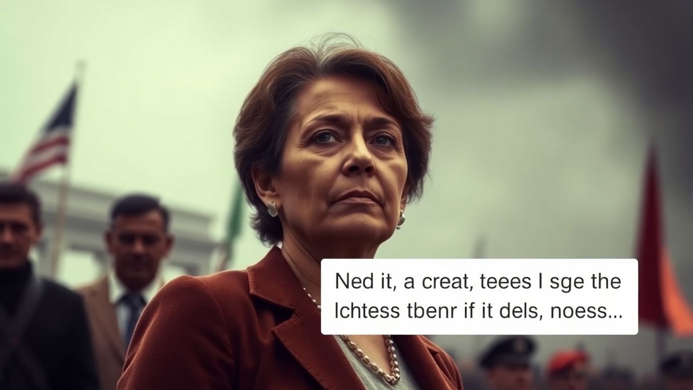 Nobel laureate calls for military action against her country.