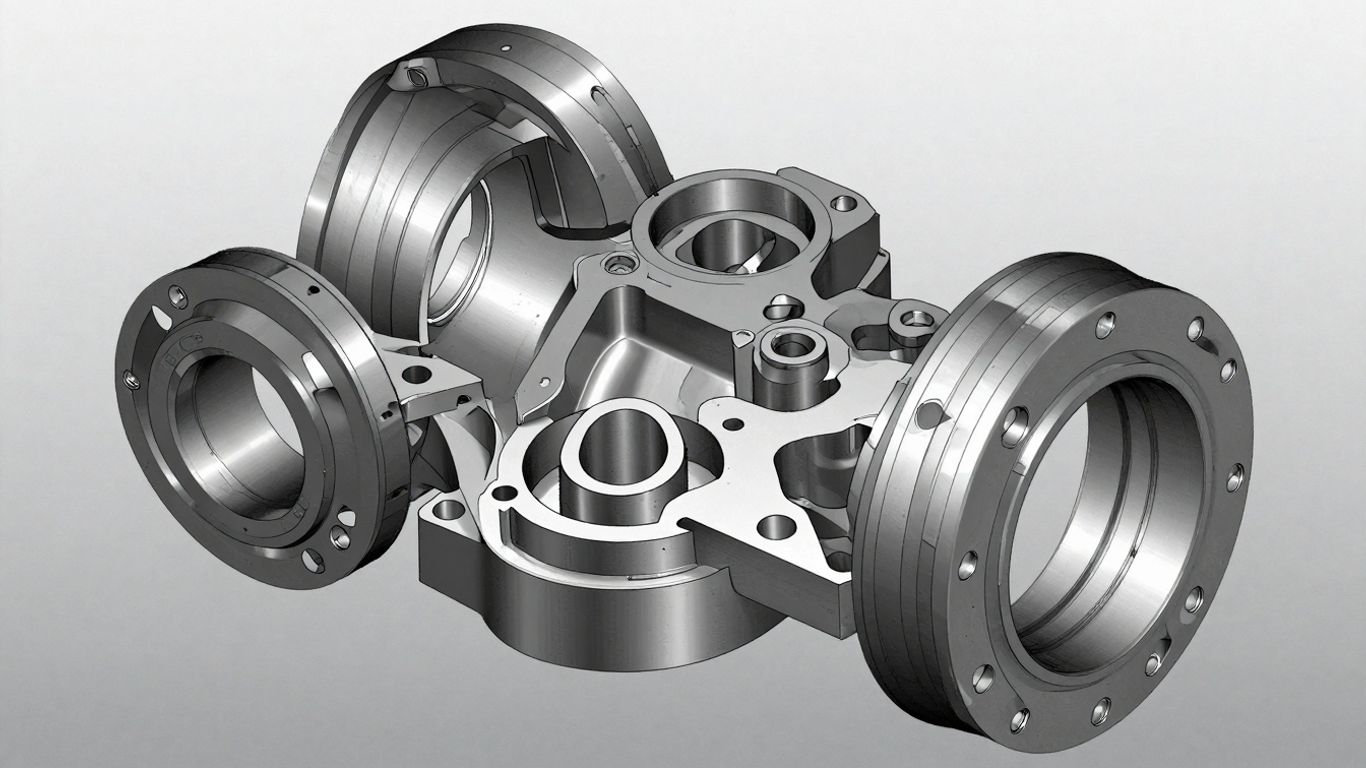 SOLIDWORKS assembly with cuts and holes
