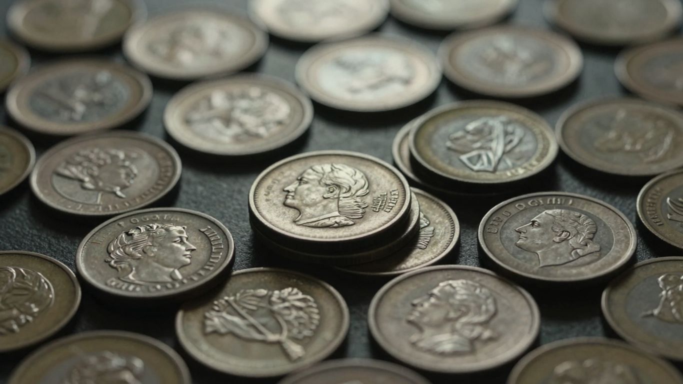 Collection of old coins, San Antonio treasure hunt.