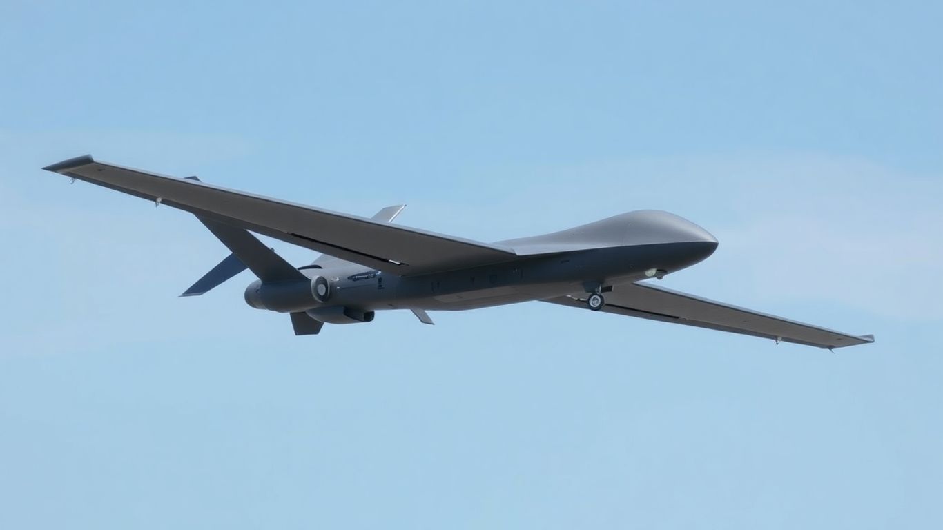 Anduril YFQ-44 Fury drone in flight.