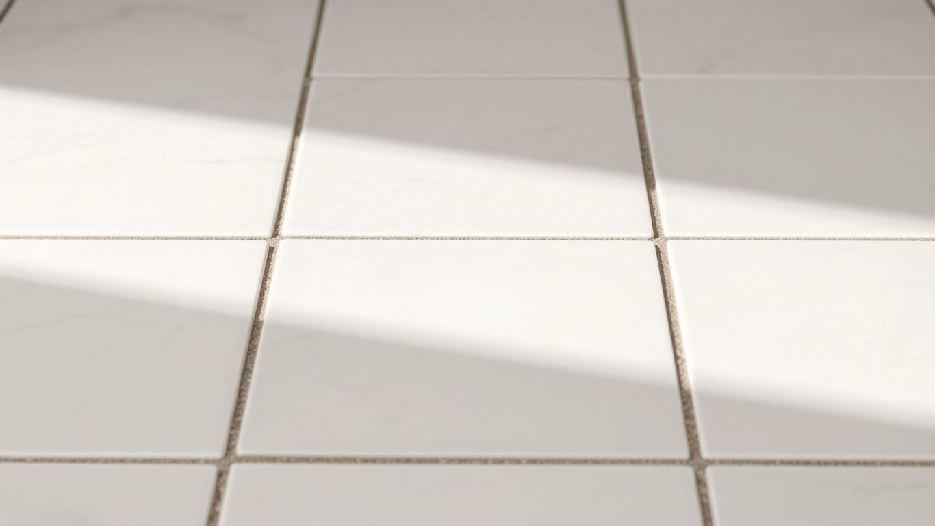 Tumbled Oriental white marble tiles with a smooth, matte finish.