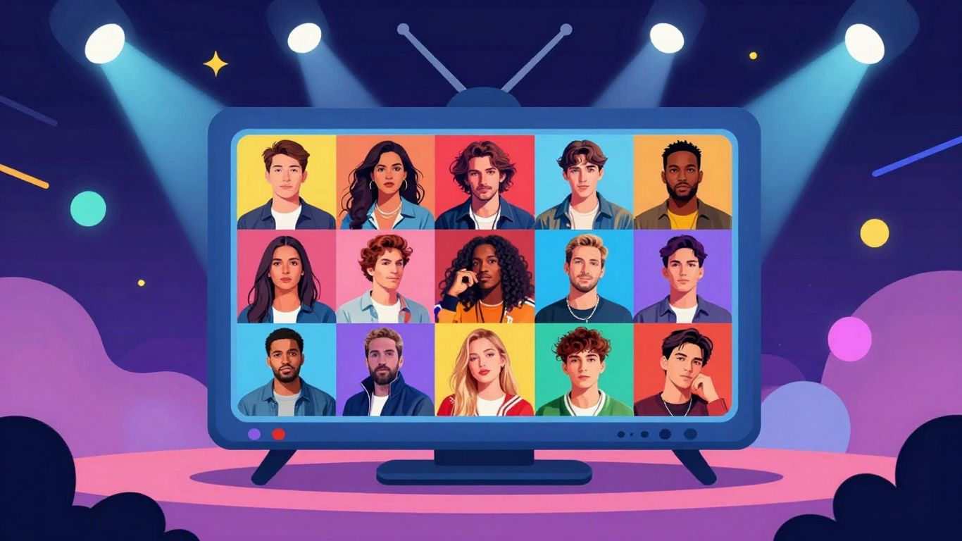 Entertainment Tonight logo with streaming icons and celebrity images.